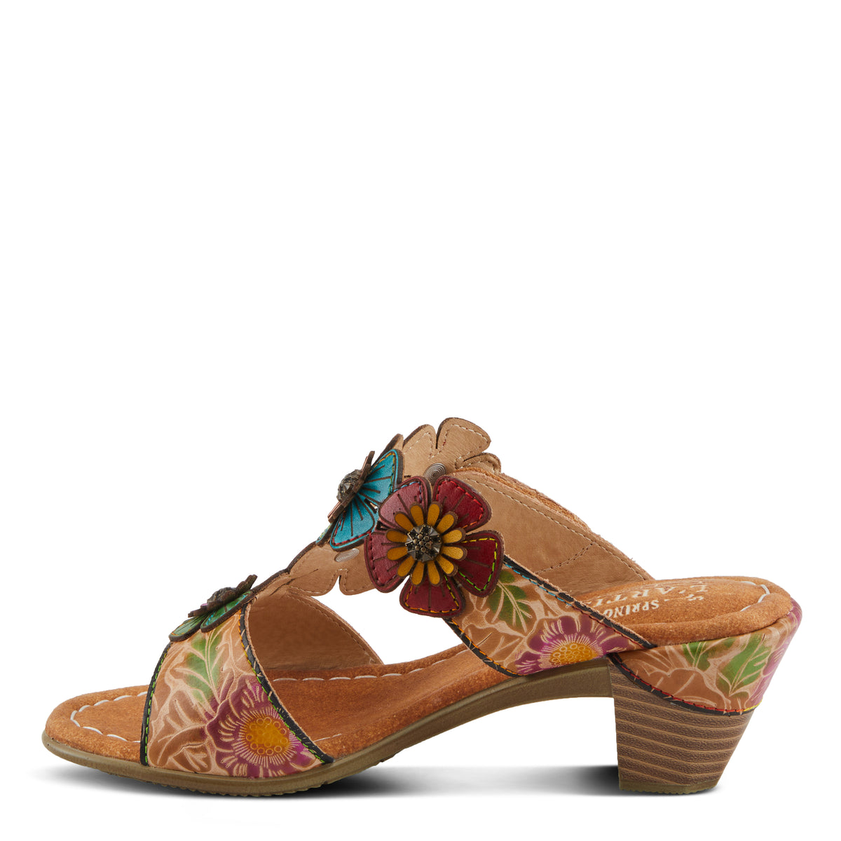 L'Artiste L'ARTISTE SUMMERFUN SANDALS sandal in tan multi with handcrafted leather design