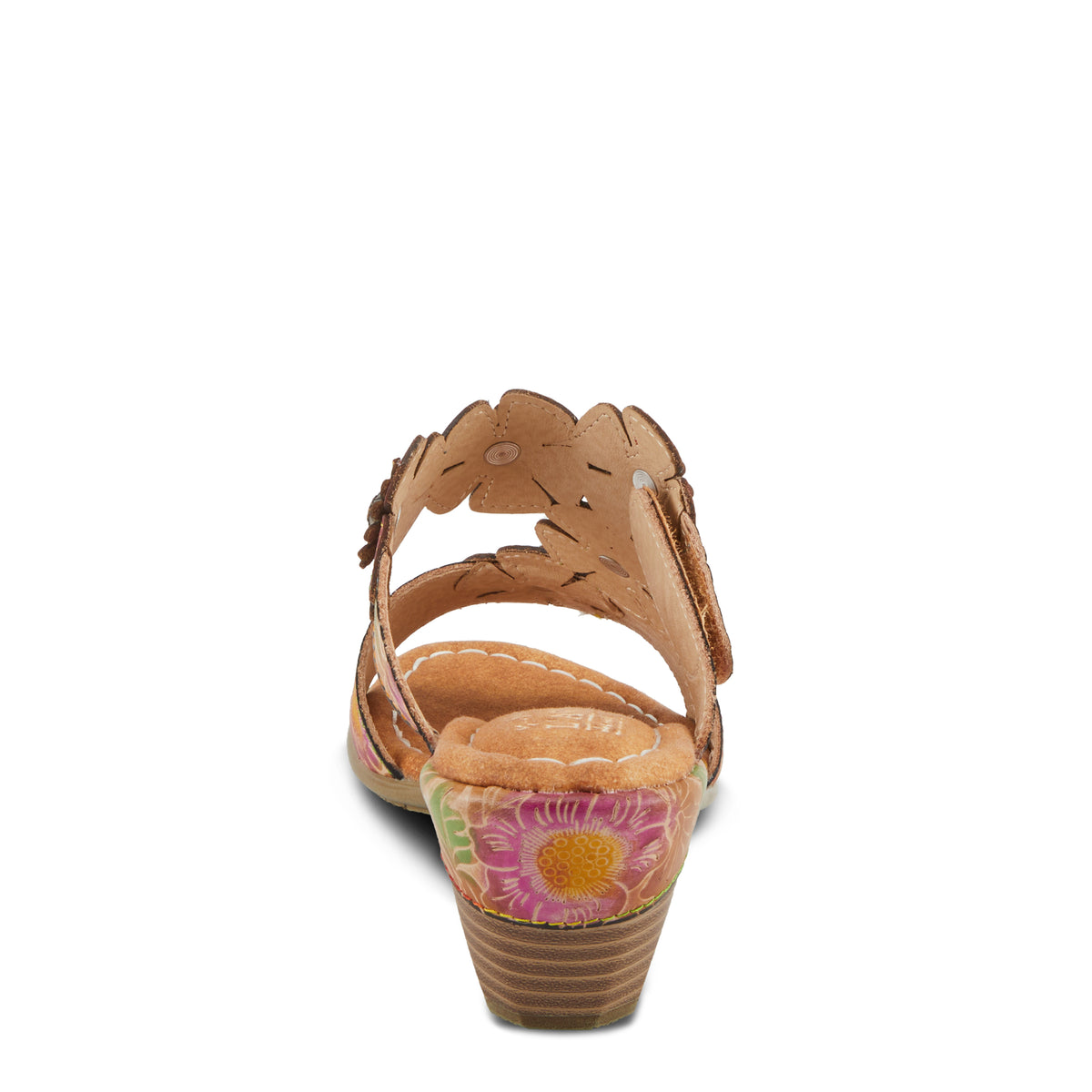 L'Artiste L'ARTISTE SUMMERFUN SANDALS sandal in tan multi with handcrafted leather design