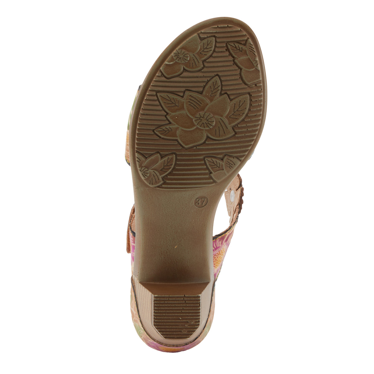 L'Artiste L'ARTISTE SUMMERFUN SANDALS sandal in tan multi with handcrafted leather design