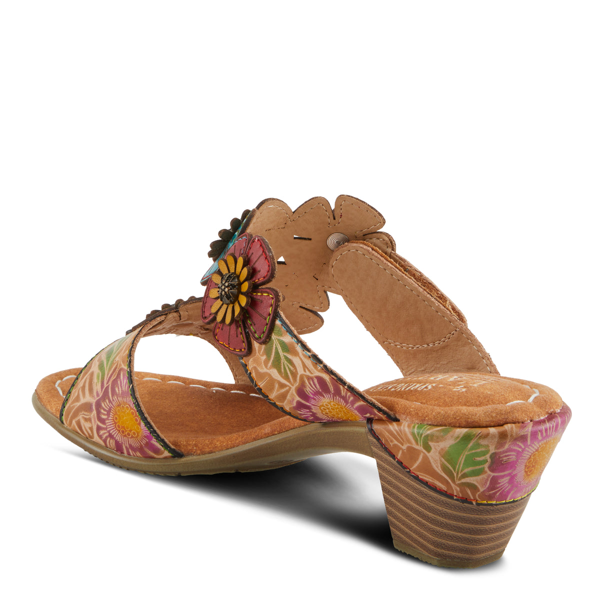 L'Artiste L'ARTISTE SUMMERFUN SANDALS sandal in tan multi with handcrafted leather design