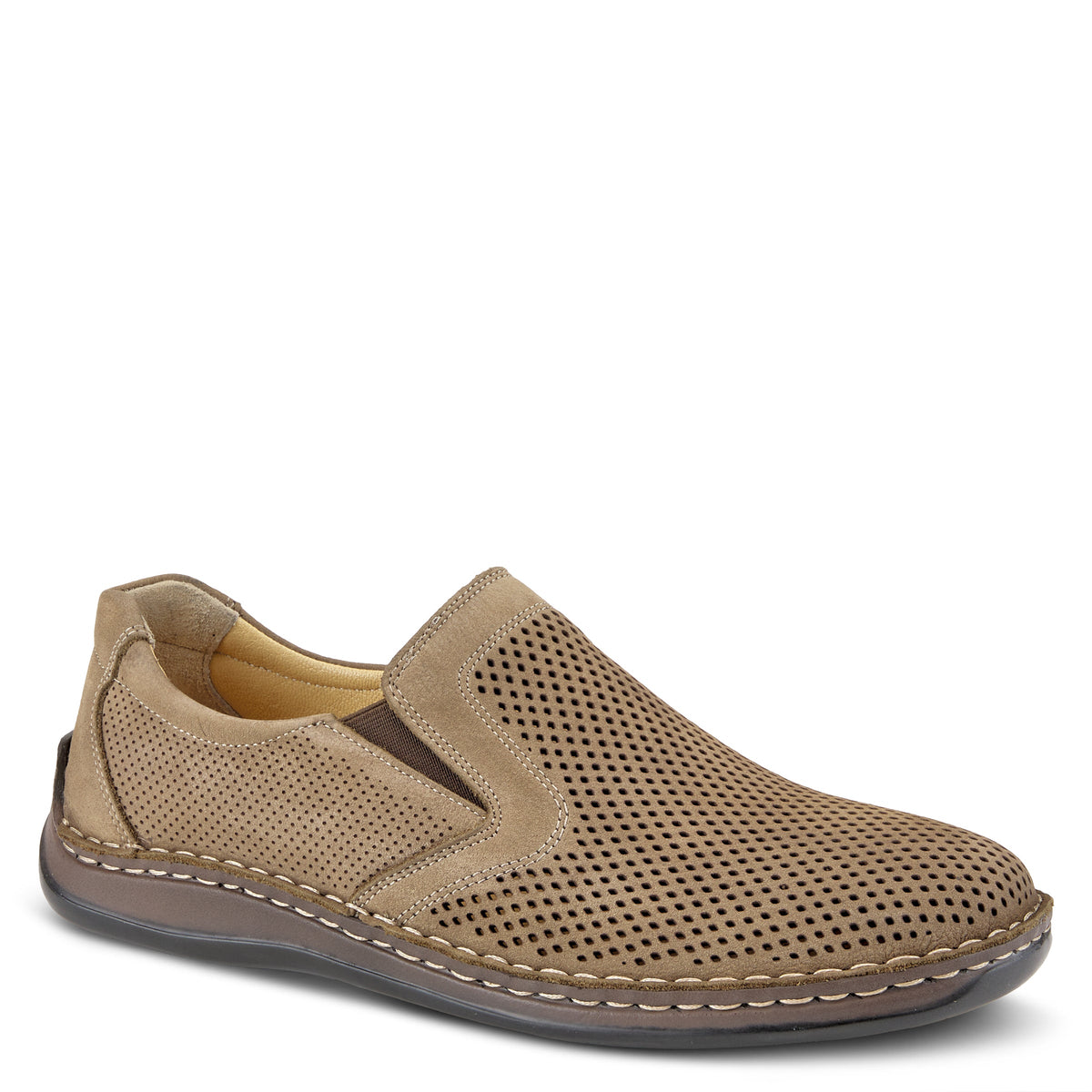 Spring Step Spring Step Men SURANO Shoes shoe in cognac nubuck with comfortable everyday design