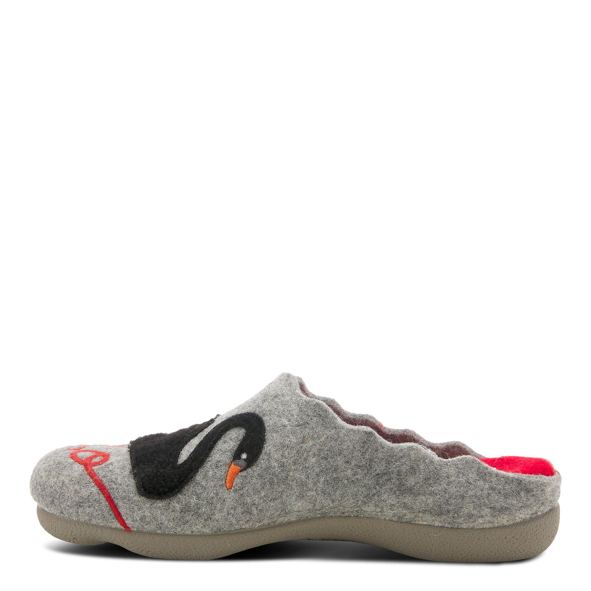 Flexus FLEXUS SWANLOVE SLIPPER comfort shoe in grey with flexible sole