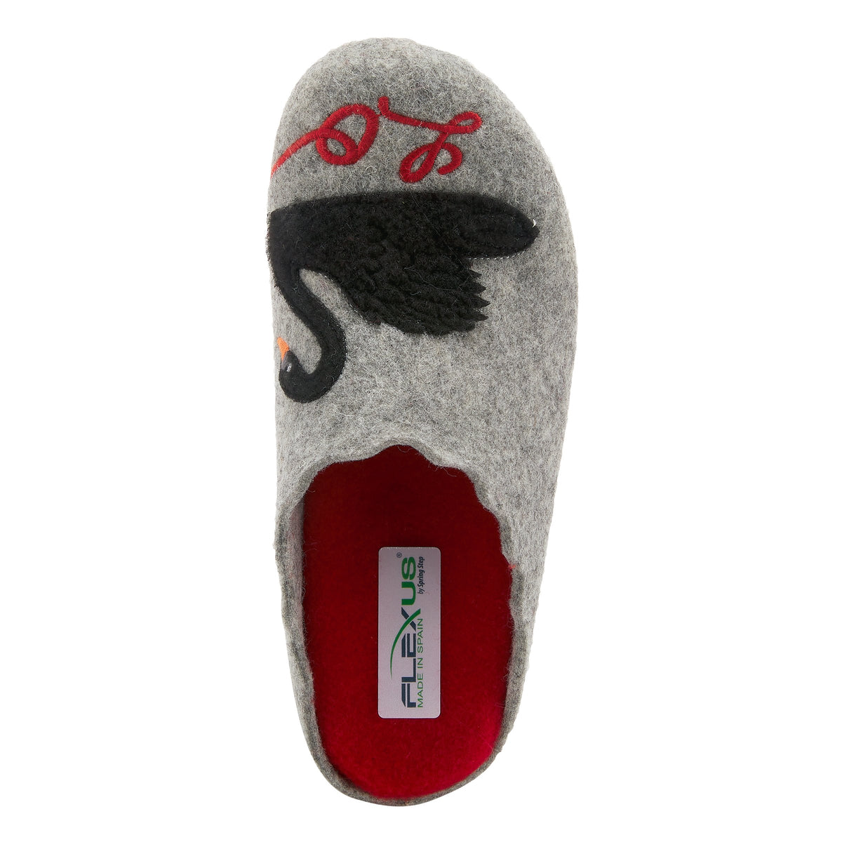 Flexus FLEXUS SWANLOVE SLIPPER comfort shoe in grey with flexible sole
