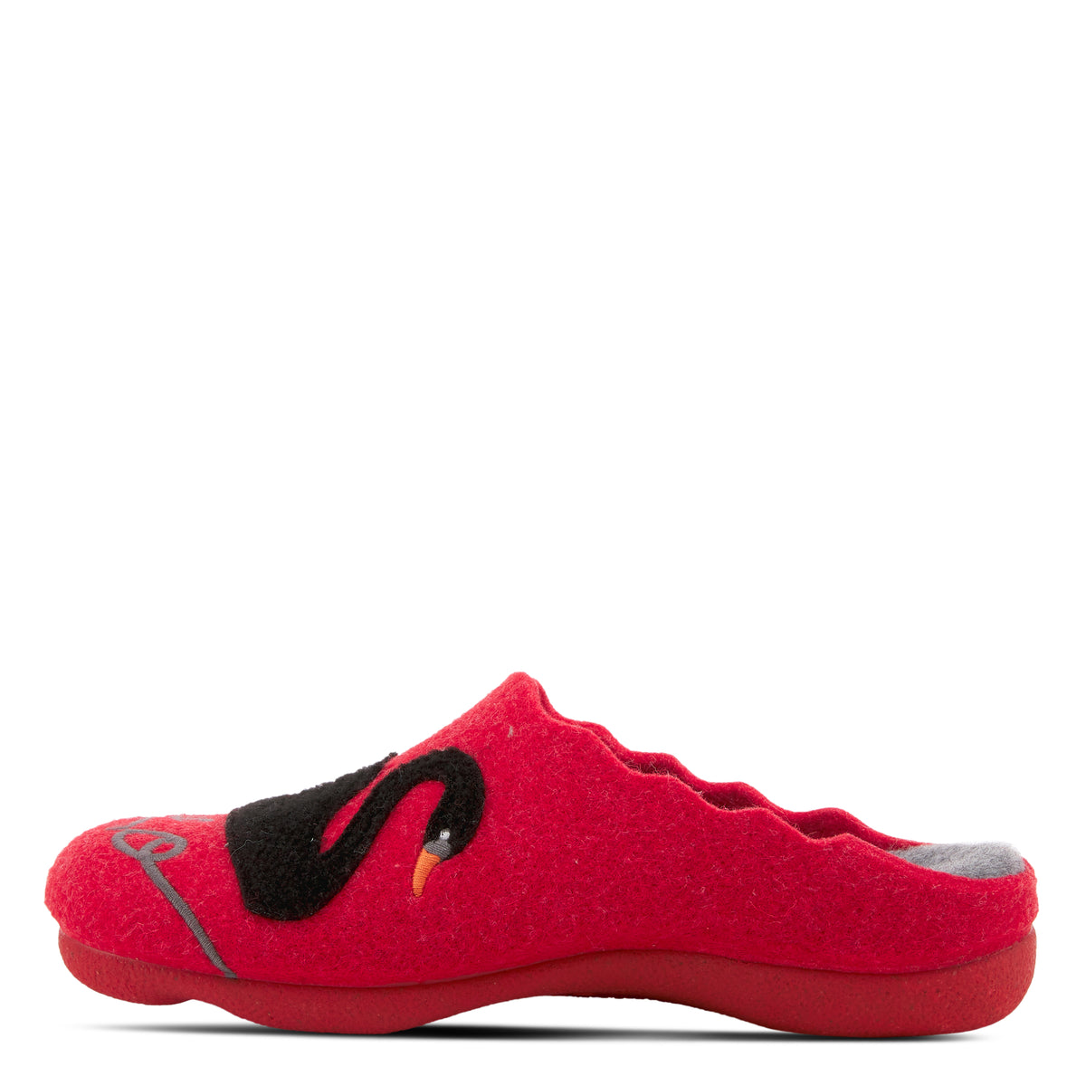 Flexus FLEXUS SWANLOVE SLIPPER comfort shoe in red with flexible sole