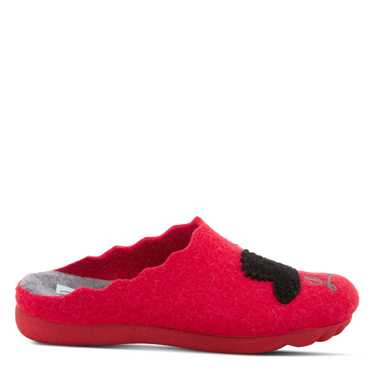 Flexus FLEXUS SWANLOVE SLIPPER comfort shoe in red with flexible sole