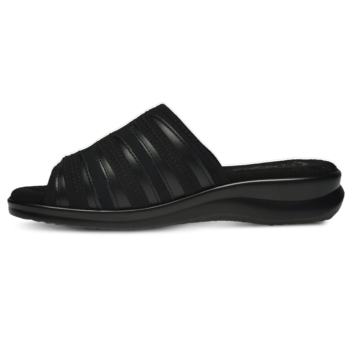 Flexus FLEXUS SWIFT SLIDE SANDAL sandal in black with flexible sole