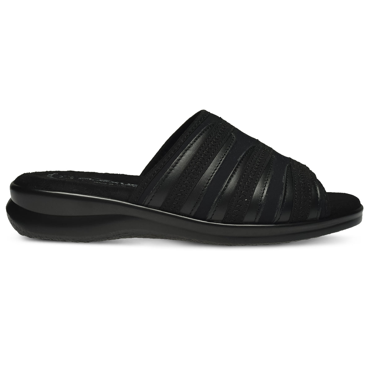 Flexus FLEXUS SWIFT SLIDE SANDAL sandal in black with flexible sole