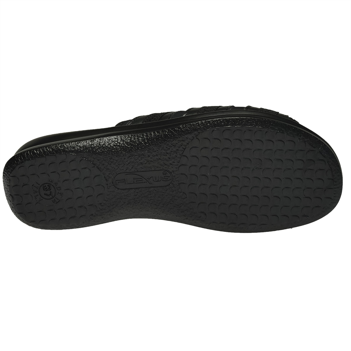 Flexus FLEXUS SWIFT SLIDE SANDAL sandal in black with flexible sole