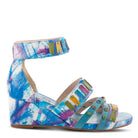 L'Artiste L'ARTISTE TIFFANITA SANDALS sandal in turquoise multi with handcrafted leather design