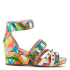 L'Artiste L'ARTISTE TIFFANITA SANDALS sandal in white multi with handcrafted leather design