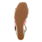 L'Artiste L'ARTISTE TIFFANITA SANDALS sandal in white multi with handcrafted leather design
