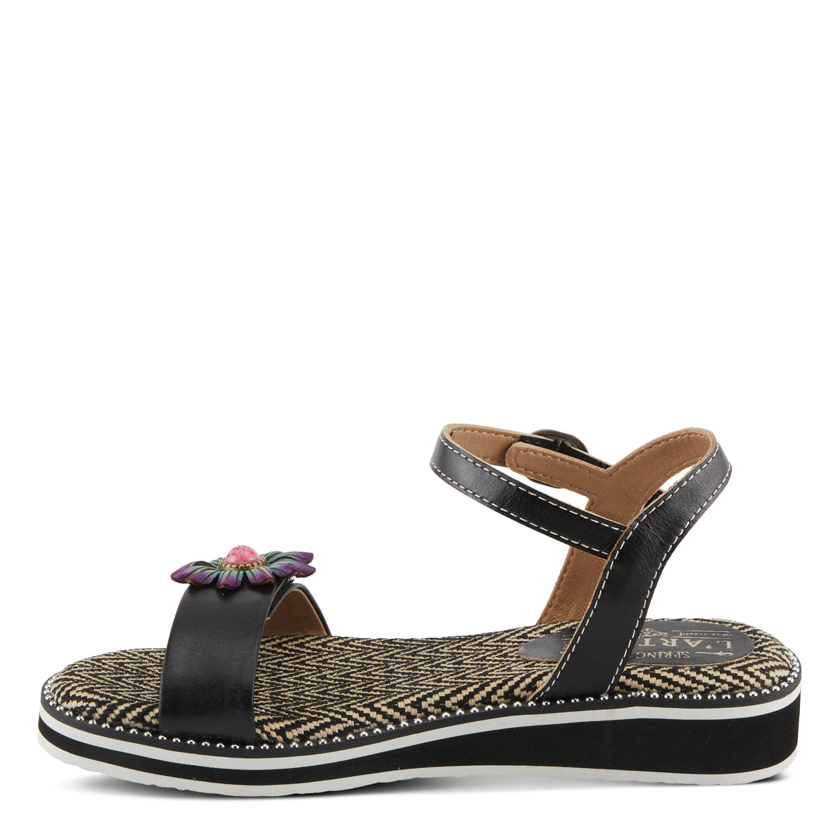 L'Artiste L'ARTISTE TILTON SANDALS sandal in sky blue with handcrafted leather design