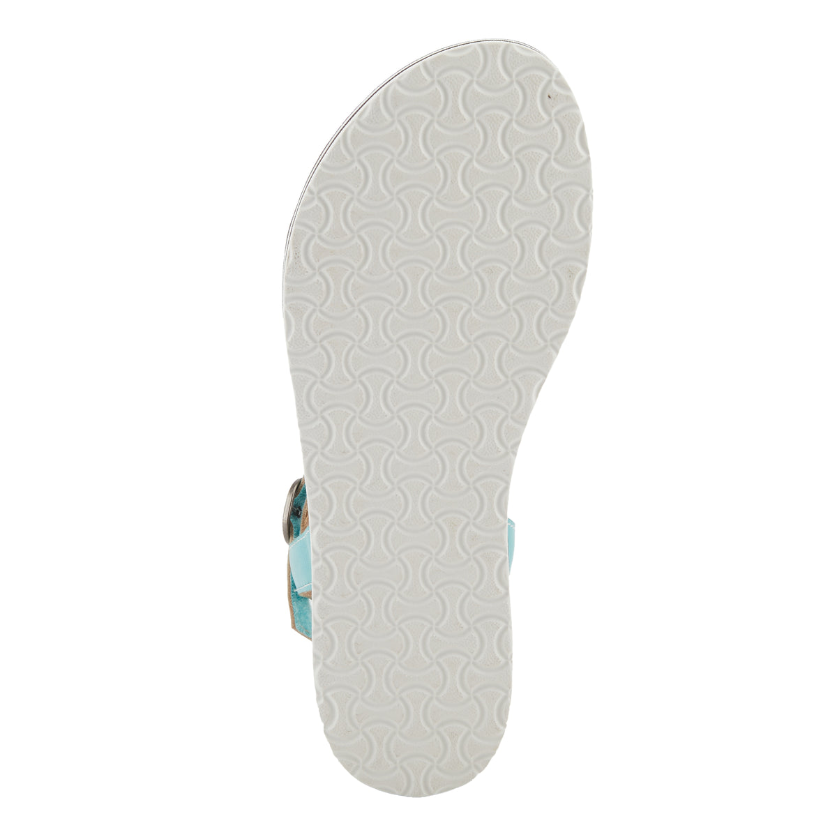 L'Artiste L'ARTISTE TILTON SANDALS sandal in sky blue with handcrafted leather design