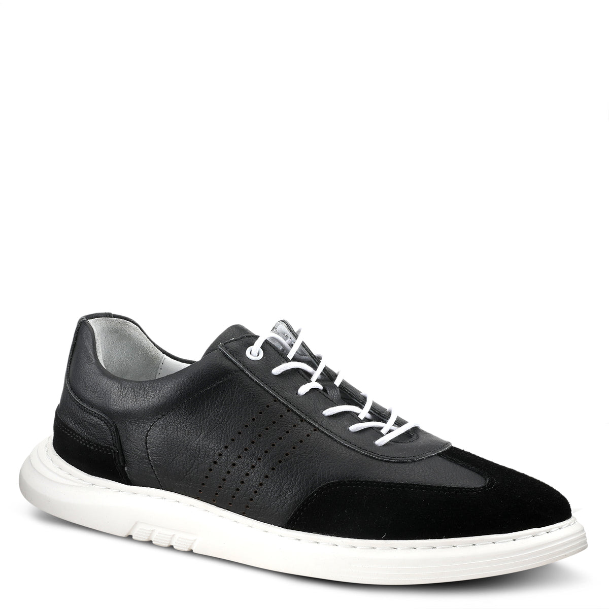 Black Lace-Up Mens Shoes Size 45 (US 10.5-11) Spring Step Men Matt Lace-up Oxford Shoes – Spring Step Shoes main image 3