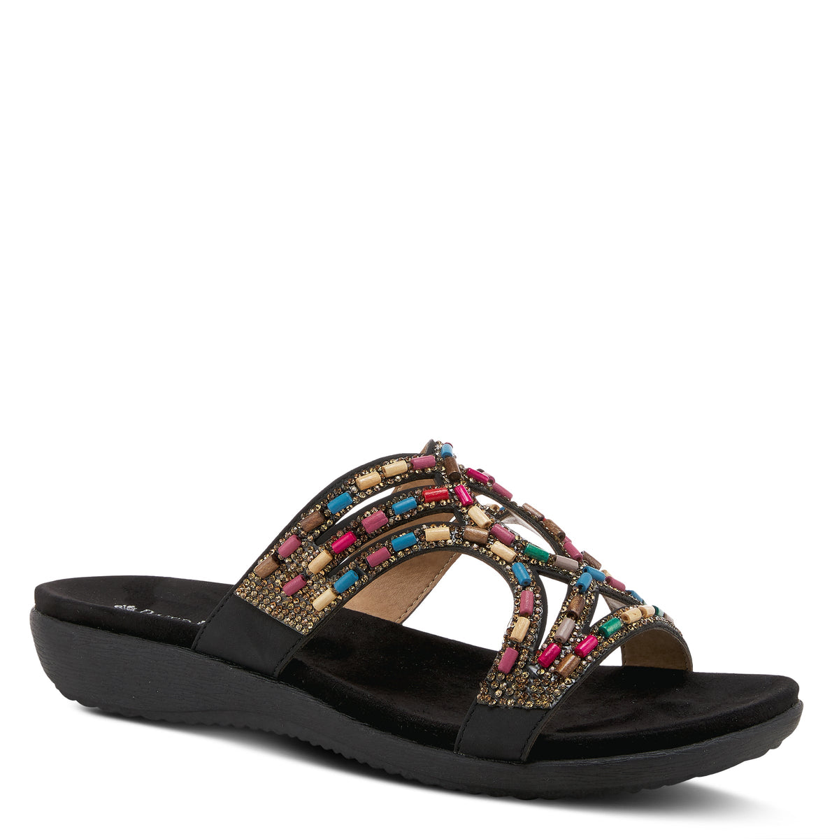 Patrizia PATRIZIA TWIRLING SLIDE SANDALS sandal in black with stylish fashion design