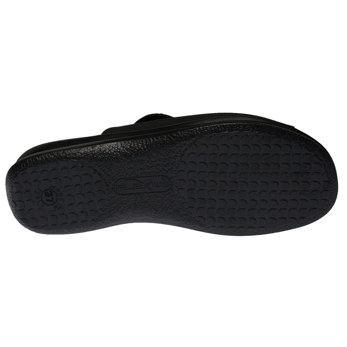 Flexus FLEXUS VAMP SLIDE SANDAL sandal in black nubuck with flexible sole