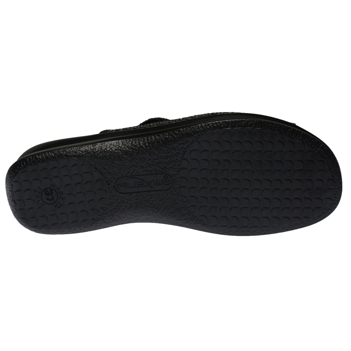 Flexus FLEXUS VAMP SLIDE SANDAL sandal in black nubuck with flexible sole