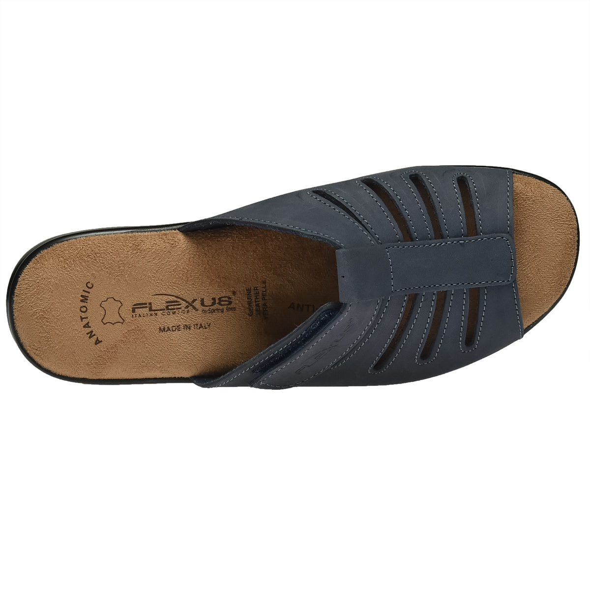 Flexus FLEXUS VAMP SLIDE SANDAL sandal in navy with flexible sole