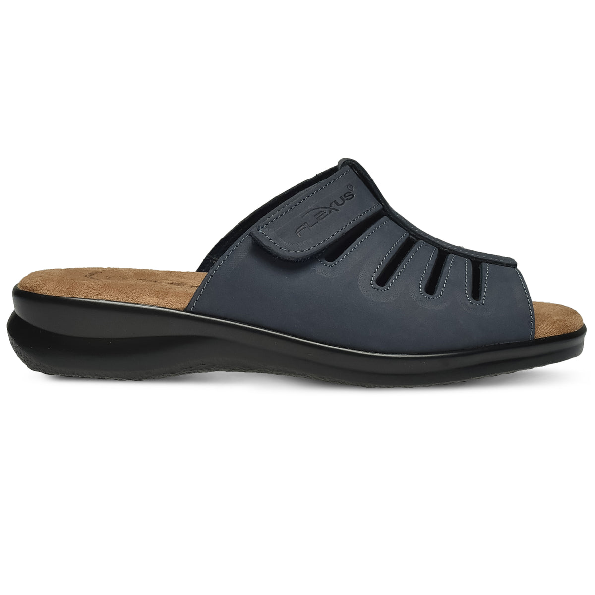 Flexus FLEXUS VAMP SLIDE SANDAL sandal in navy with flexible sole