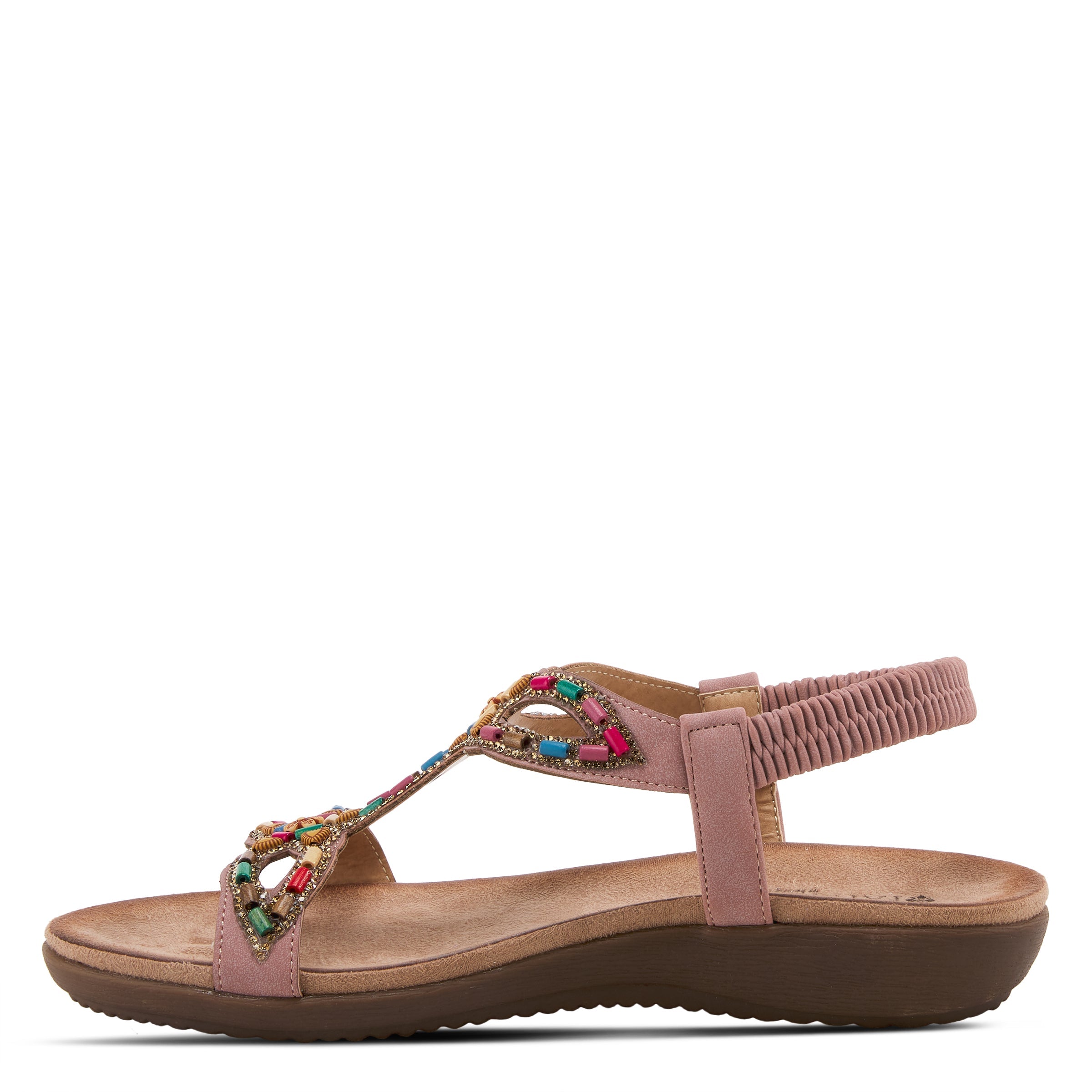 Patrizia Volcanic T-strap Multicolor Sandals – Spring Step Shoes