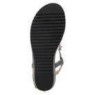 L'Artiste L'ARTISTE WELLESTA T-STRAP SANDAL sandal in red multi with handcrafted leather design