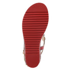 L'Artiste L'ARTISTE WELLESTA T-STRAP SANDAL sandal in black multi with handcrafted leather design
