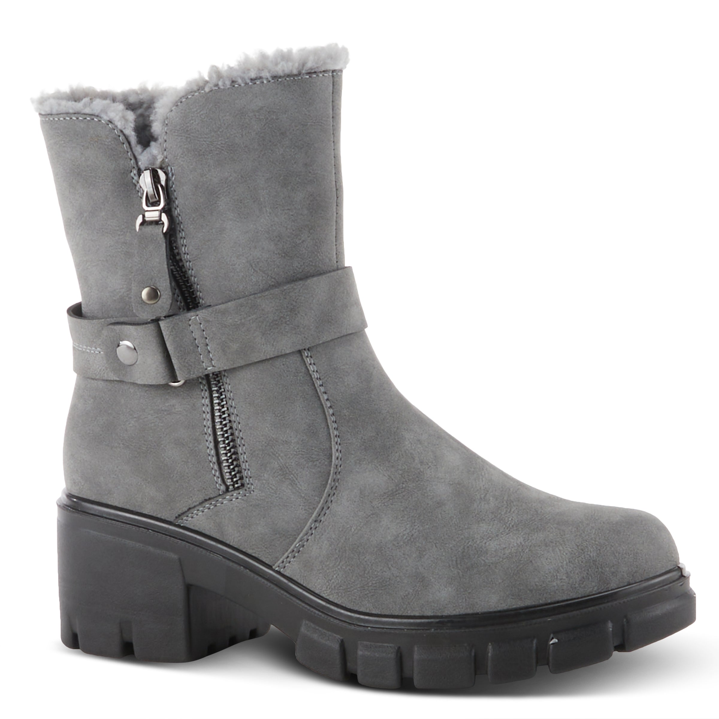 Gray bootie boots hotsell