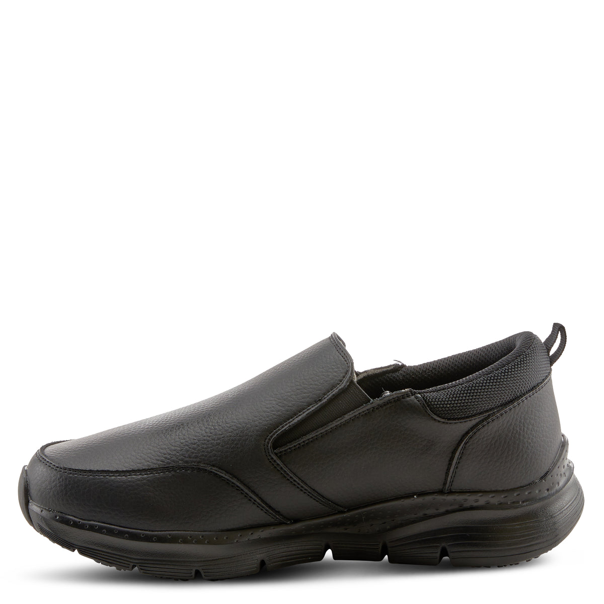 Spring Step Professional SPRING STEP PROFESSIONAL WHITAKER MEN'S SLIP-ON SHOES slip-on shoe in black with slip-resistant outsole