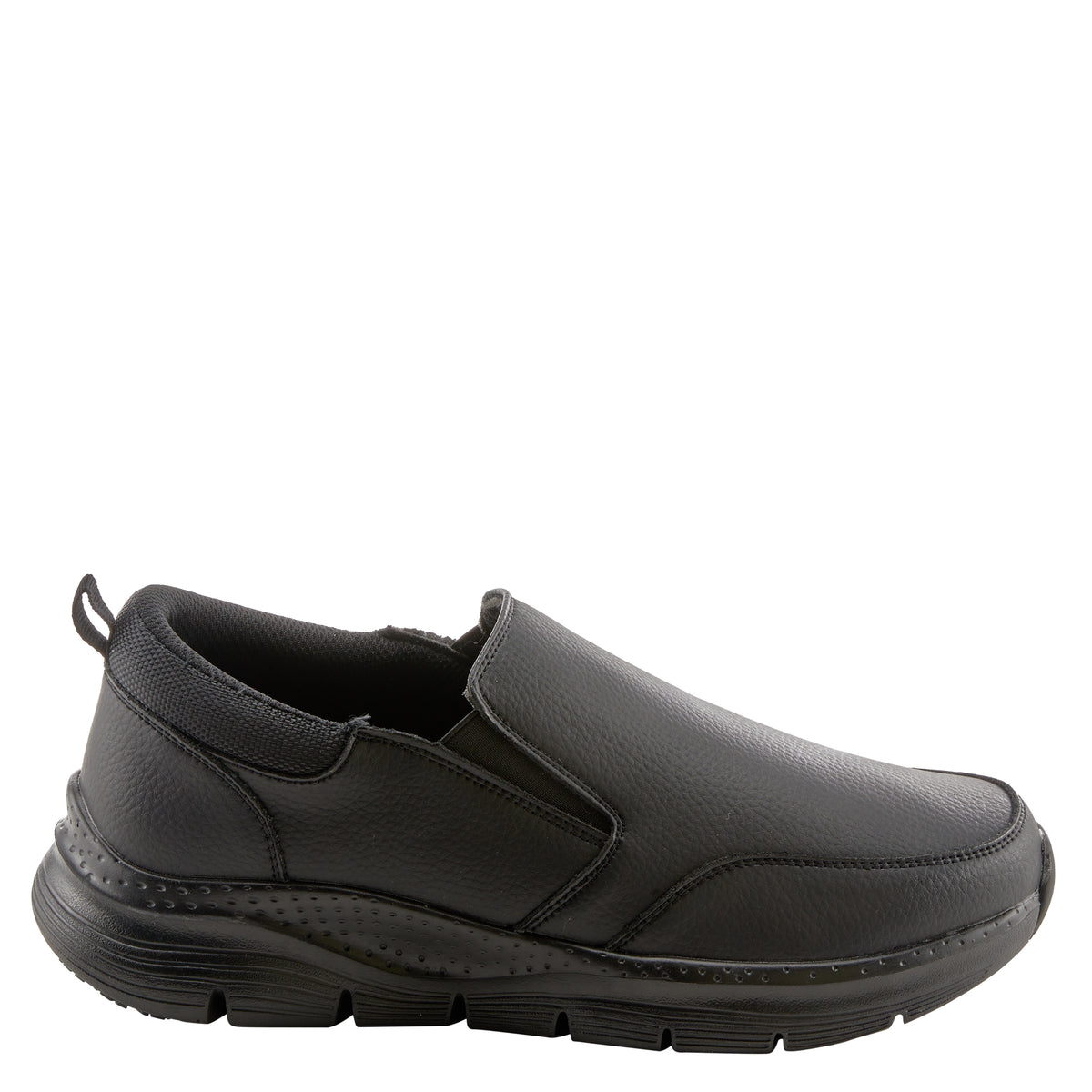 Spring Step Professional SPRING STEP PROFESSIONAL WHITAKER MEN'S SLIP-ON SHOES slip-on shoe in black with slip-resistant outsole