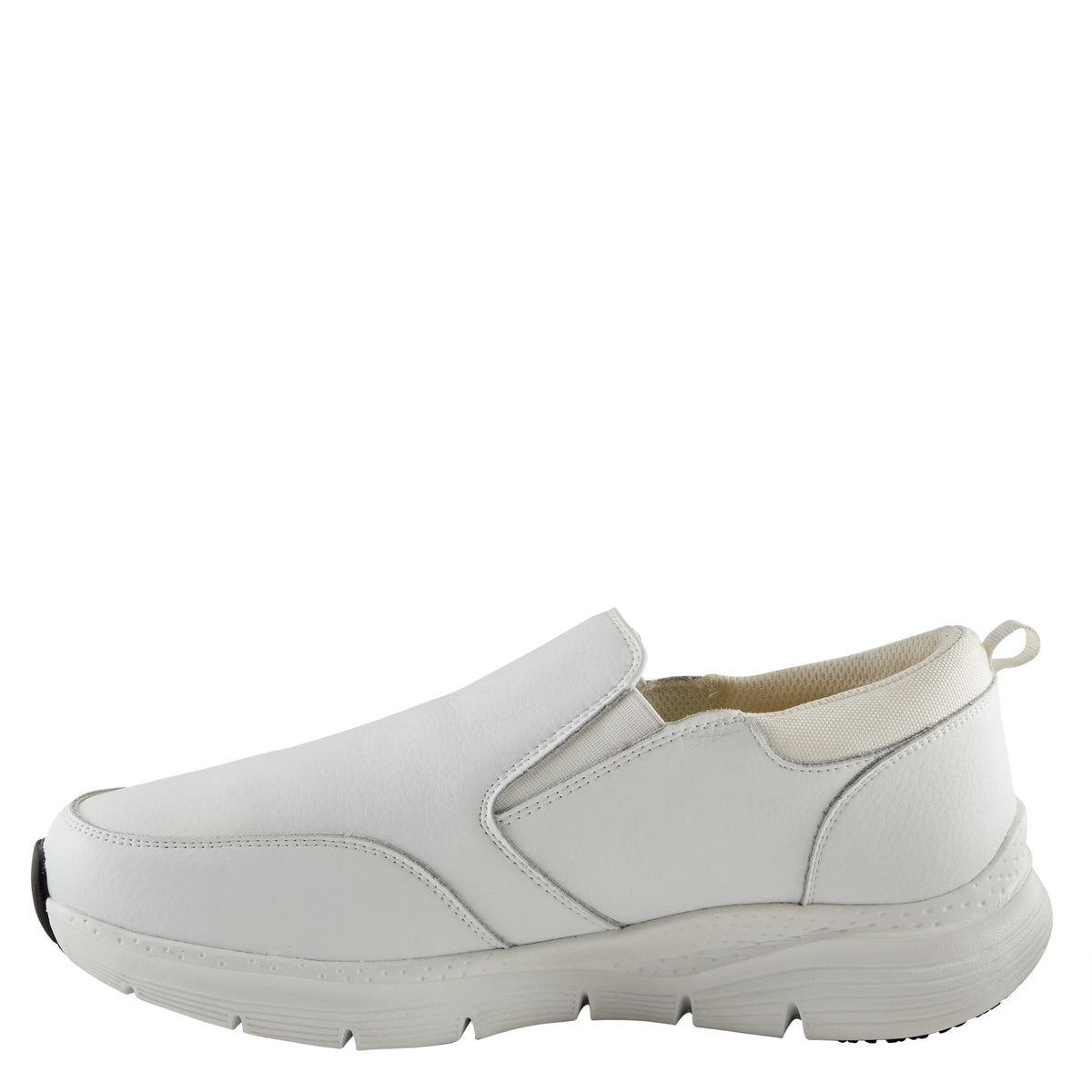 Spring Step Professional SPRING STEP PROFESSIONAL WHITAKER MEN'S SLIP-ON SHOES slip-on shoe in white with slip-resistant outsole