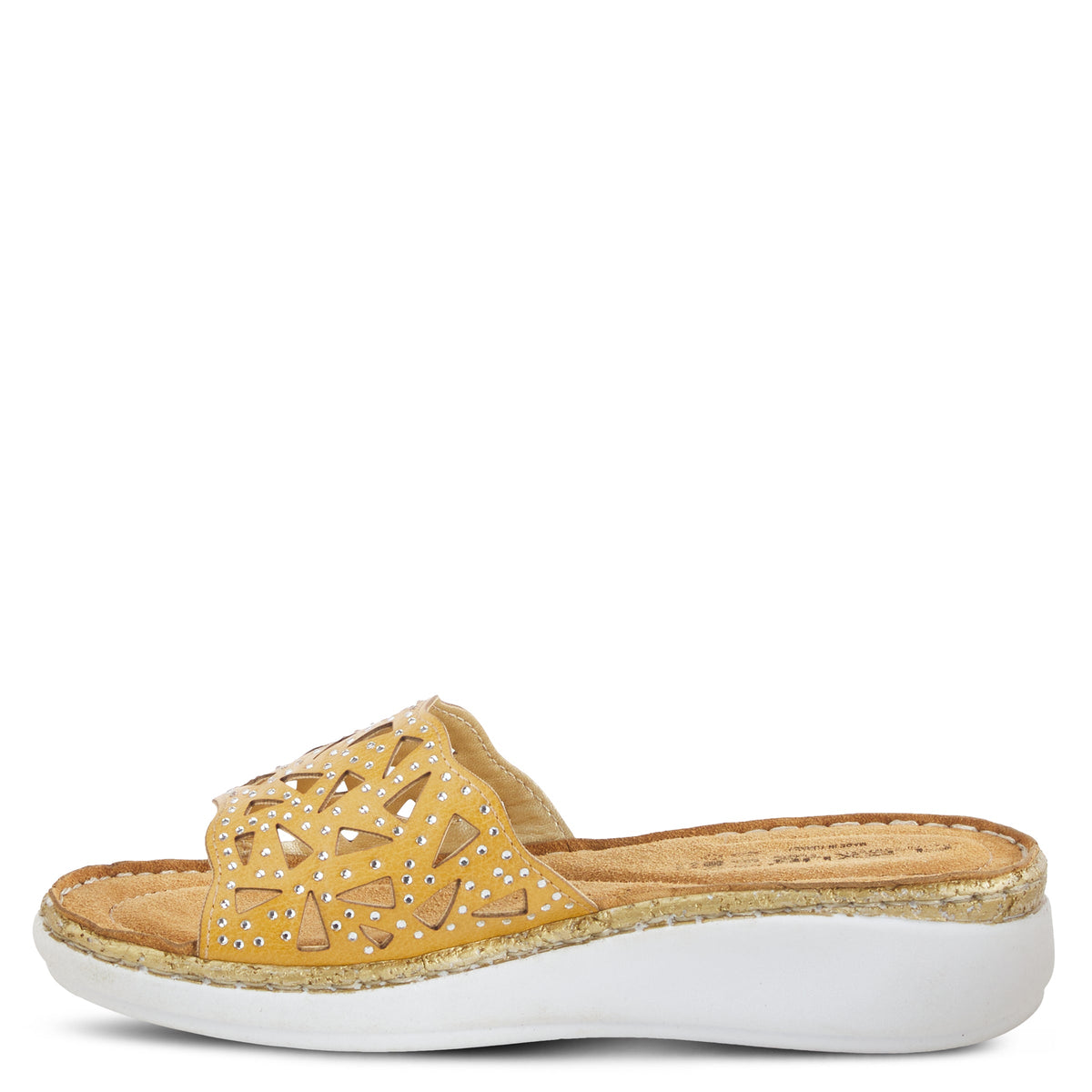 Flexus FLEXUS WINDOM SLIDE SANDAL sandal in mustard with flexible sole