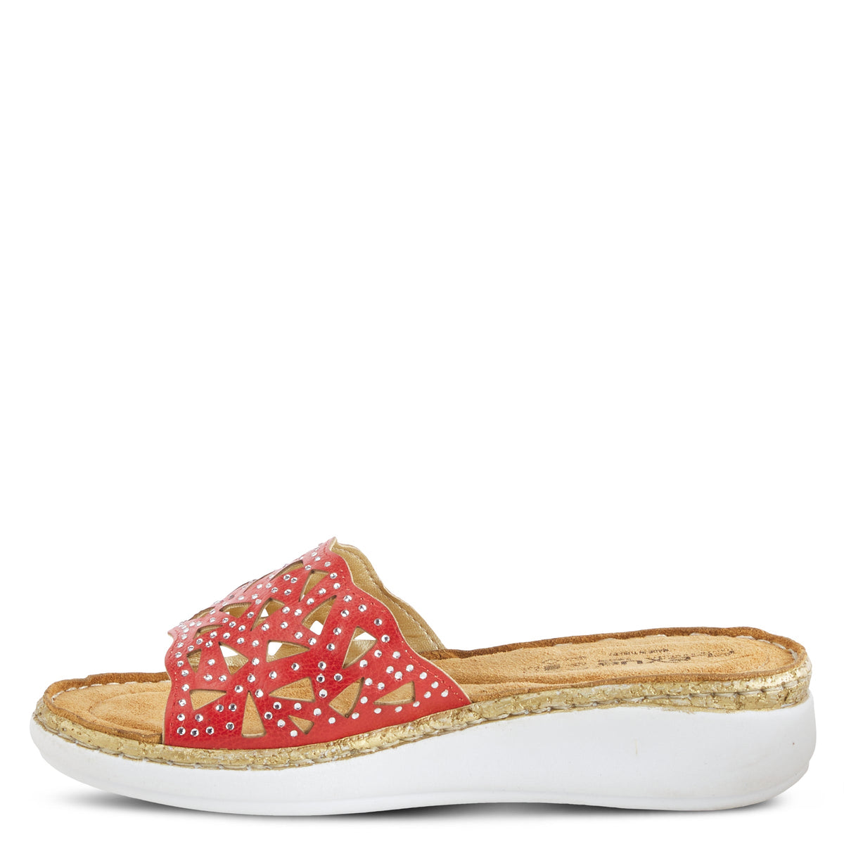 Flexus FLEXUS WINDOM SLIDE SANDAL sandal in red with flexible sole