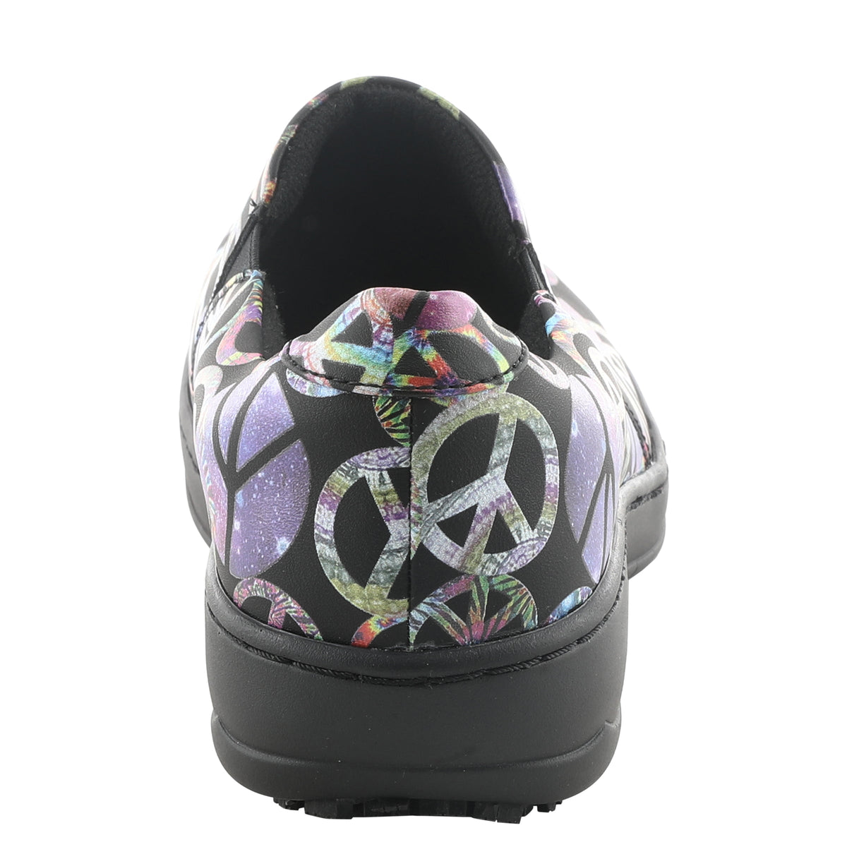 Spring Step Professional SPRING STEP PROFESSIONAL WINFREY-PEACE SLIP-ON SHOES slip-on shoe in black multi with slip-resistant outsole