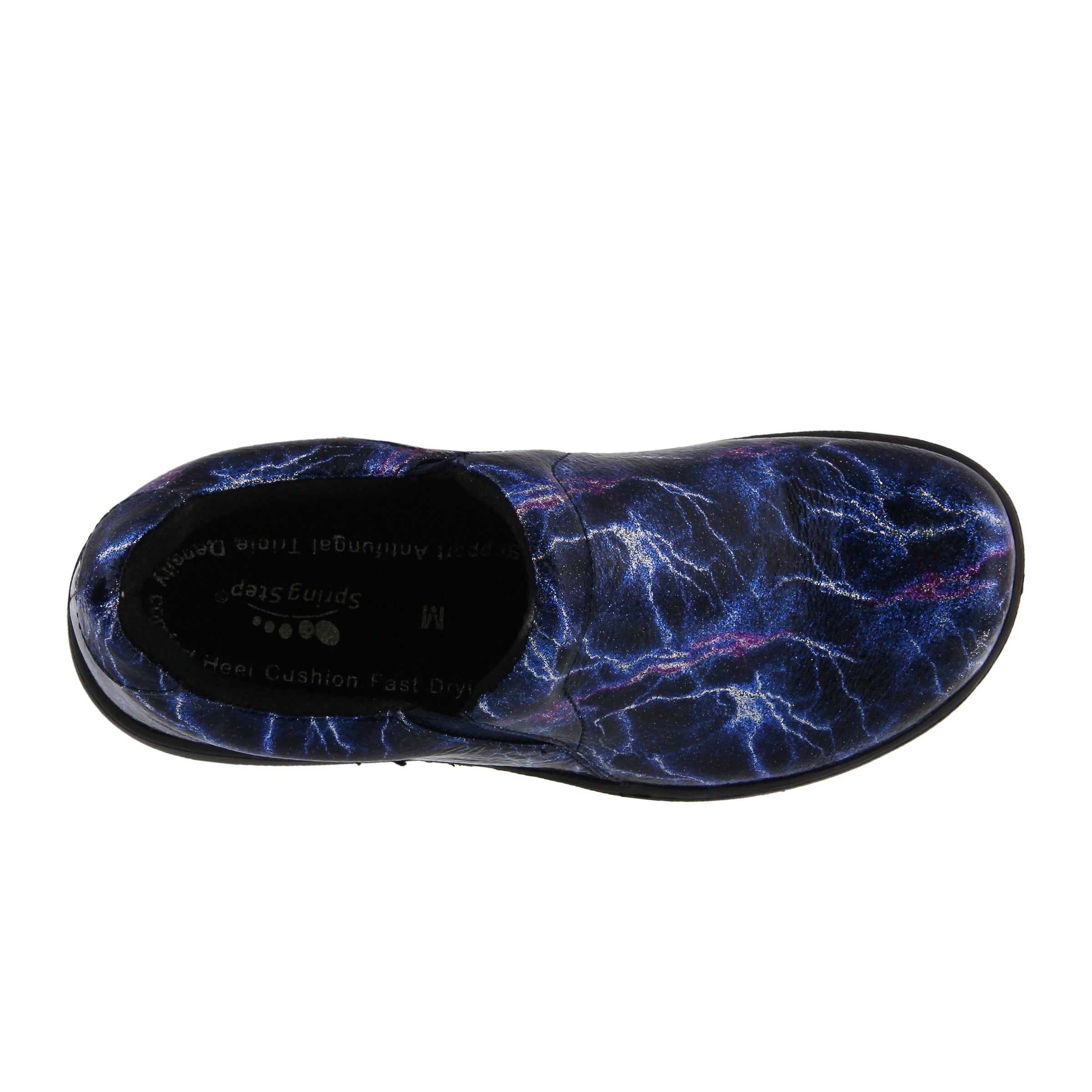 BLUE MULTI WOOLIN LIGHT SLIP ON SHOE by SPRING STEP PROFESSIONAL Spring Step Shoes