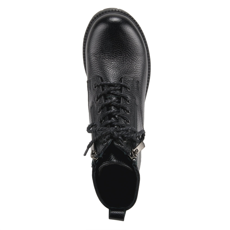 Spring Step Women's Yaritza Ankle Boot - Leather Upper With Side Zipper & Faux Fur Lining