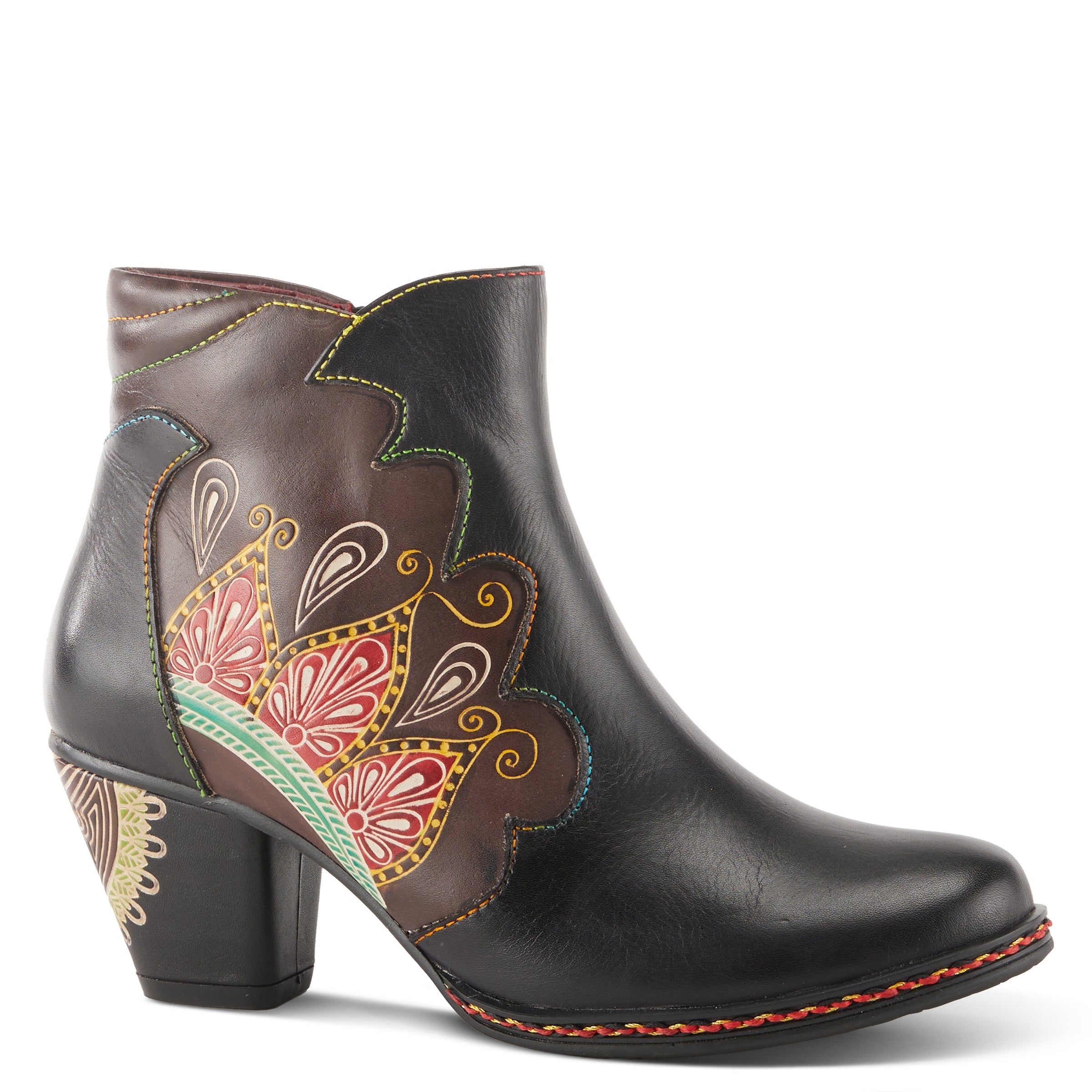 L'artiste Zamihi Boots: Embossed Design Boots – Spring Step Shoes