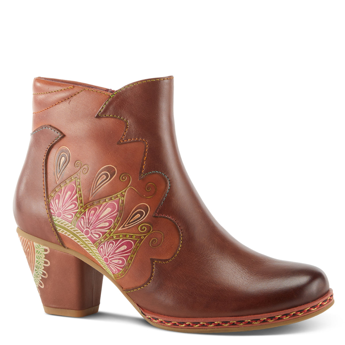 L'Artiste L'ARTISTE ZAMIHI BOOTS boot in brown with handcrafted leather design