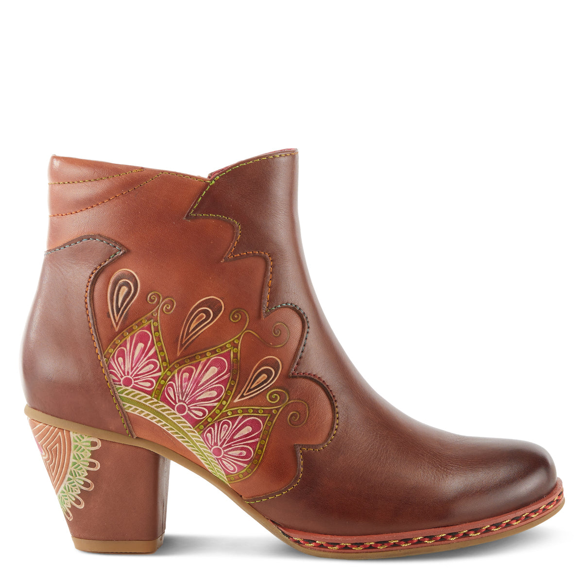 L'Artiste L'ARTISTE ZAMIHI BOOTS boot in brown with handcrafted leather design