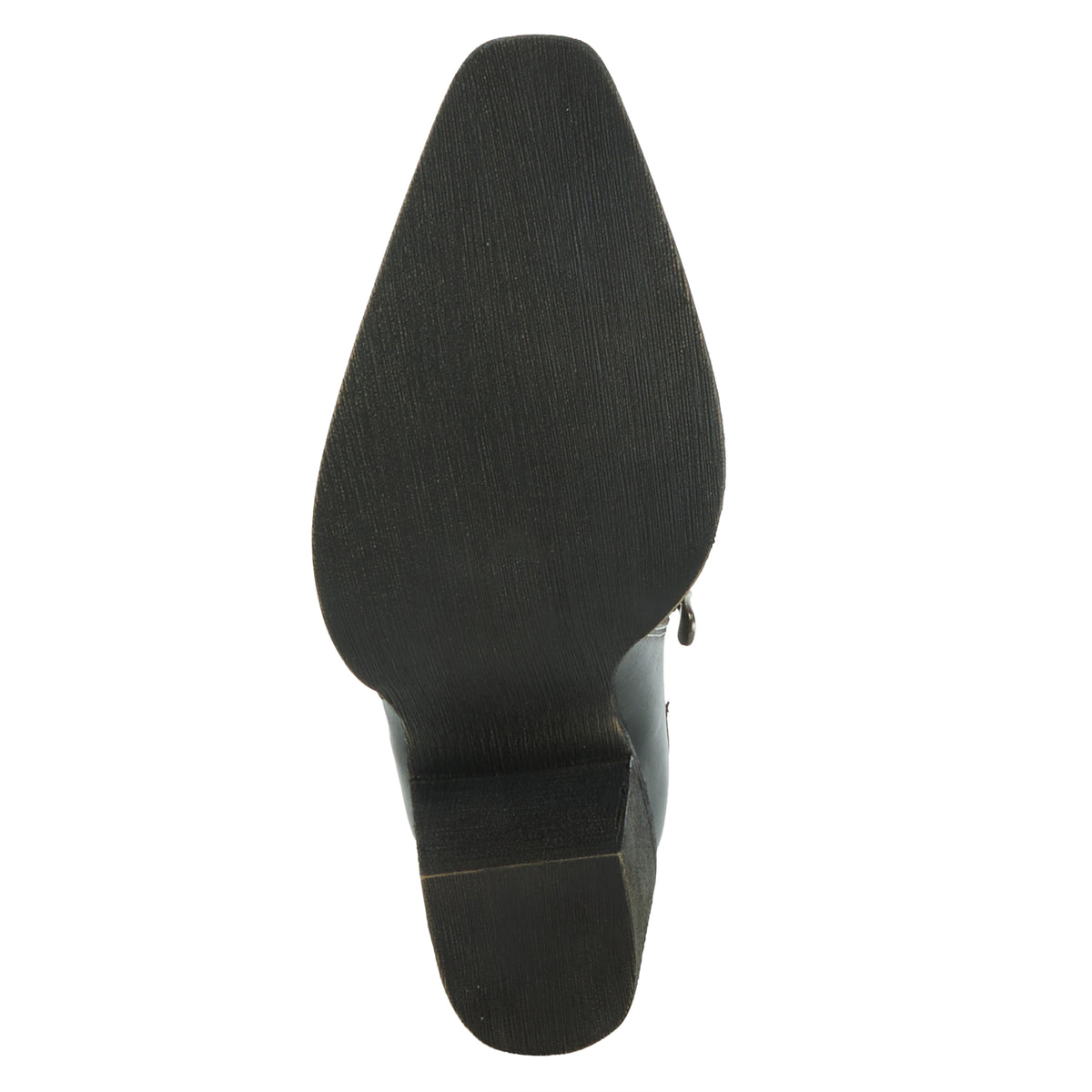 L'Artiste L'ARTISTE ZAPPA WESTERN SHOOTIE shoe in black multi with handcrafted leather design