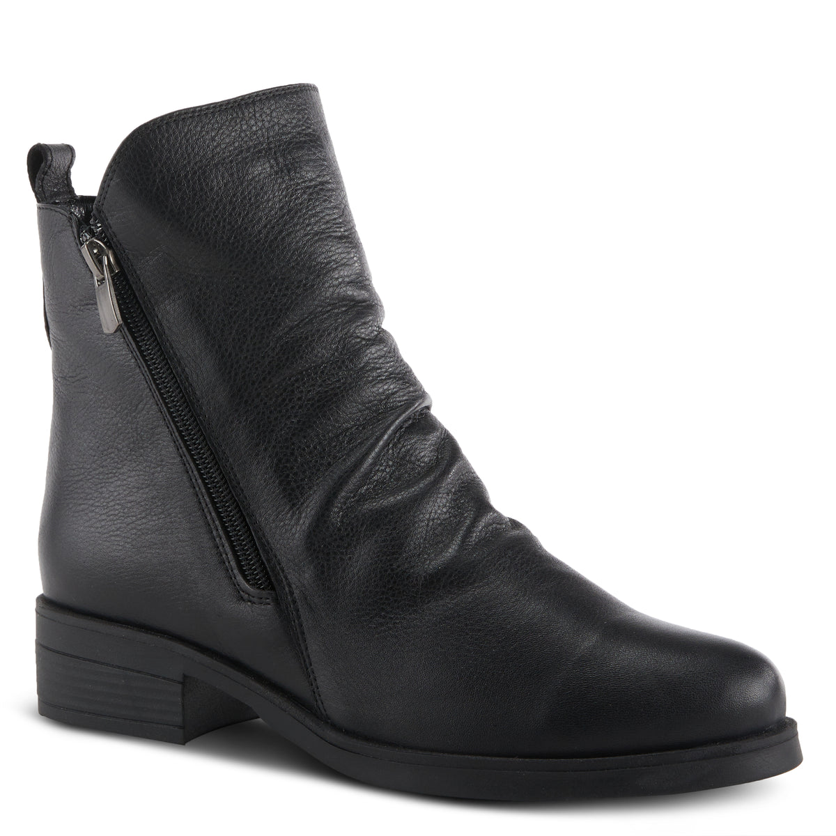 Spring Step SPRING STEP ZIPSTERING BOOTIE boot in black with comfortable everyday design