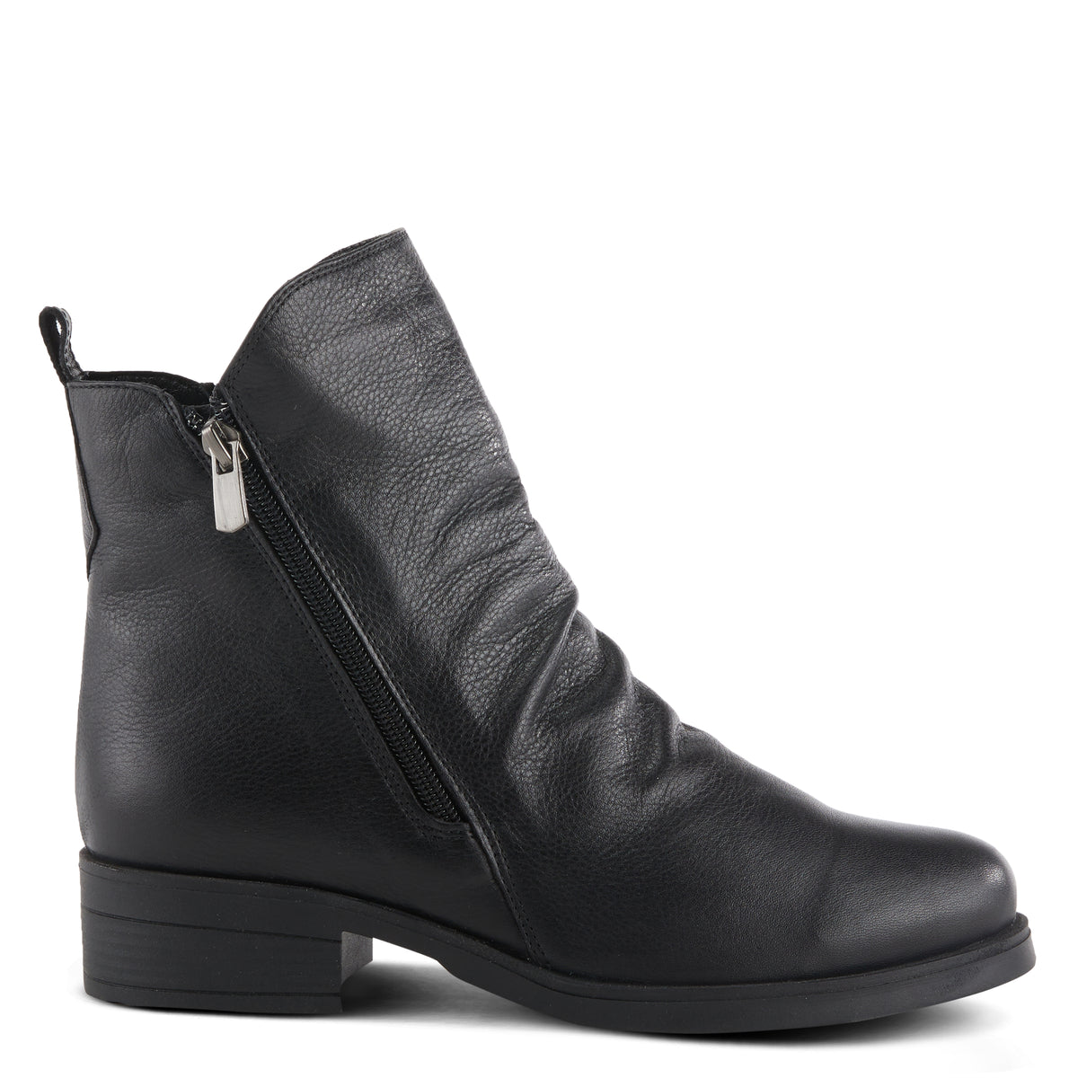 Spring Step SPRING STEP ZIPSTERING BOOTIE boot in black with comfortable everyday design
