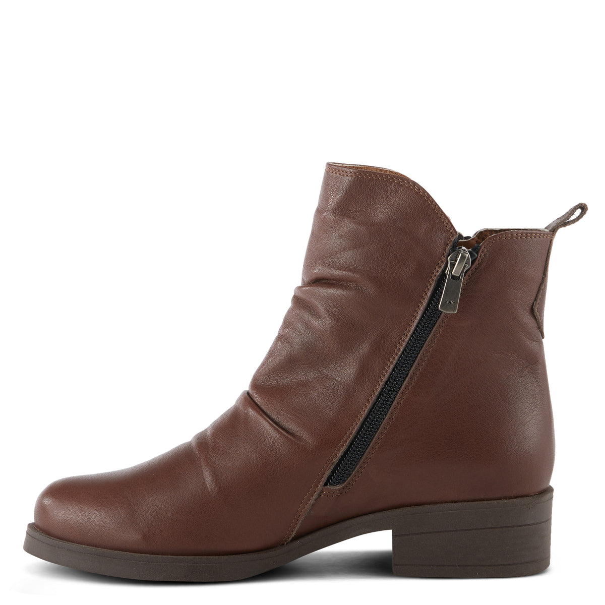 Spring Step SPRING STEP ZIPSTERING BOOTIE boot in brown with comfortable everyday design